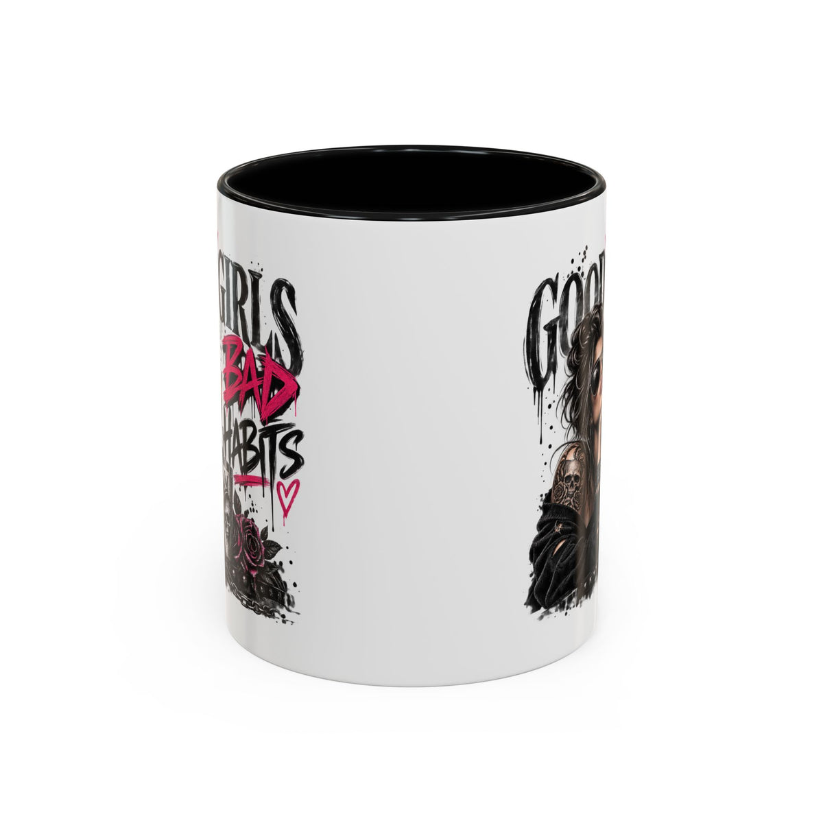 Good Girls Bad Habits Skull & Crown Mug