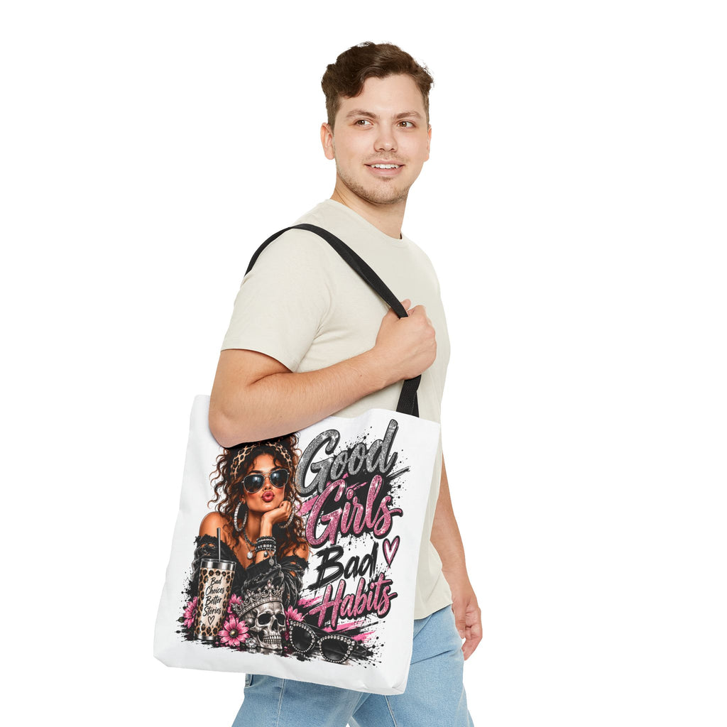 Good Girls Bad Habits Tote Bag — Fashionable Graphic Shopper