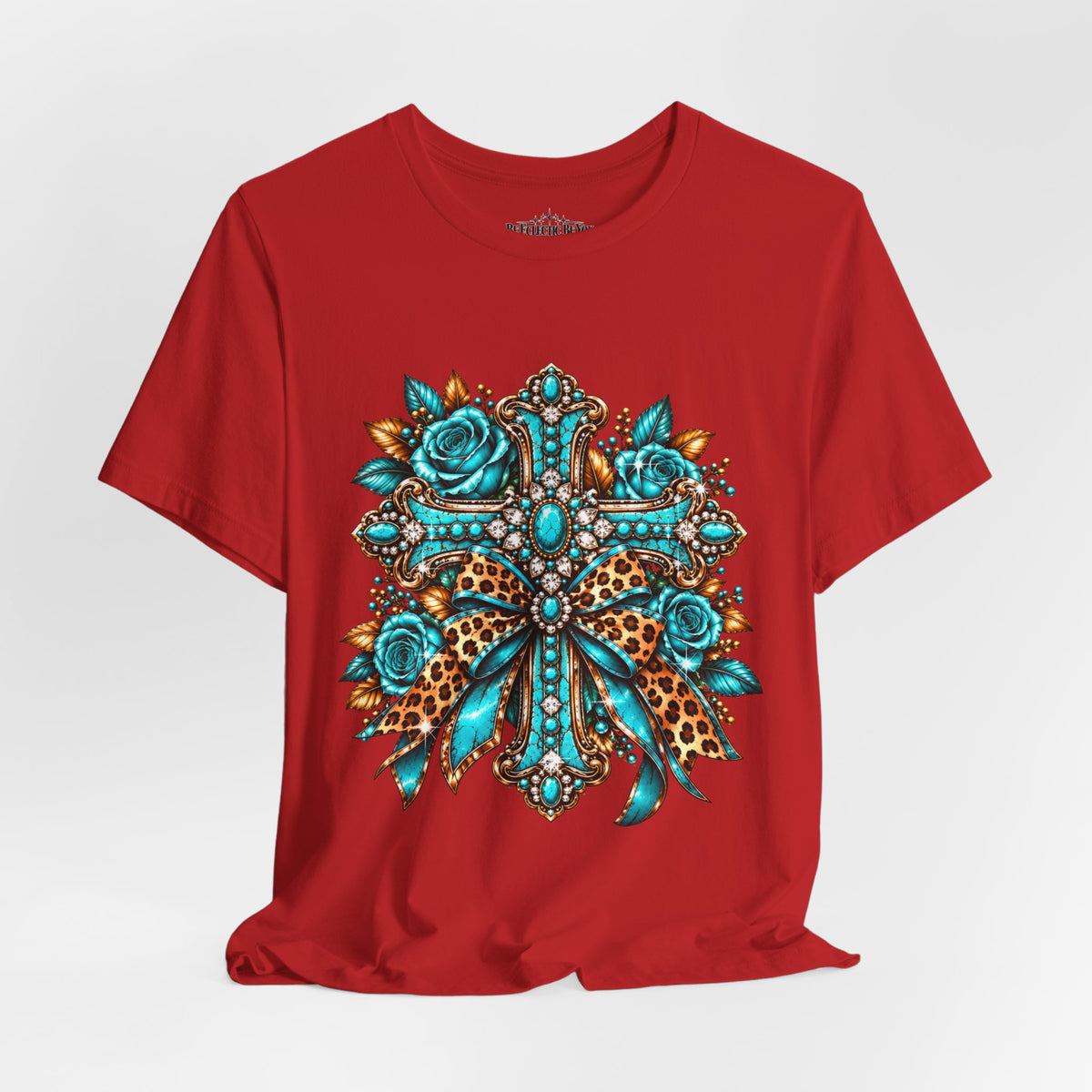 Bohemian Turquoise Floral Paisley T-Shirt