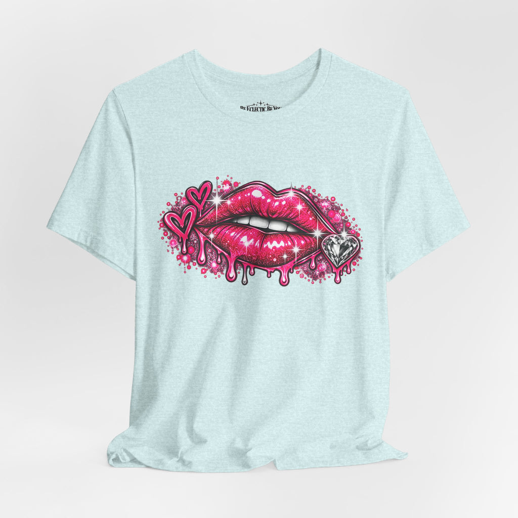 Sparkly Pink Lips Graphic Tee