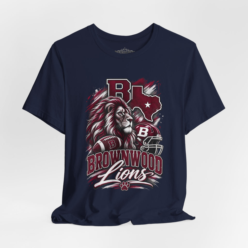 Brownwood Lions Mascot Graphic T-Shirt