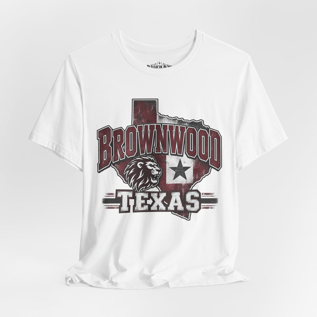 Brownwood Texas Lion Star Graphic T-Shirt