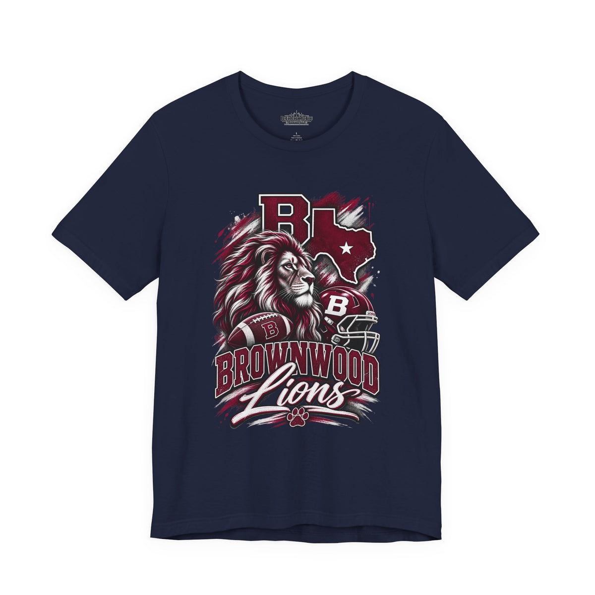 Brownwood Lions Mascot Graphic T-Shirt