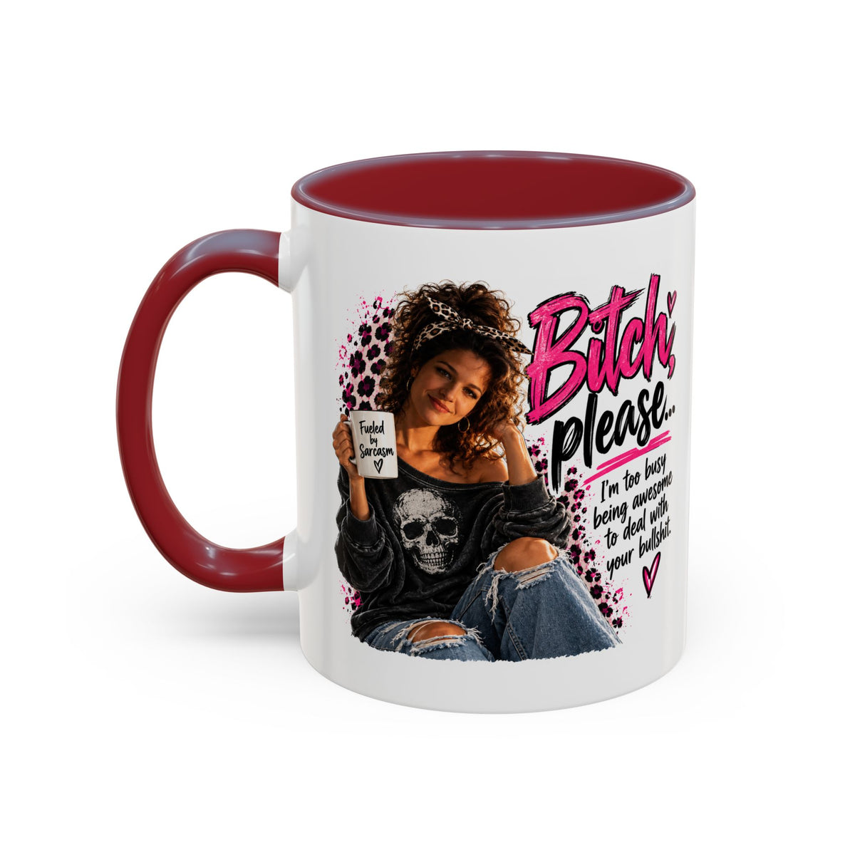 Accent Coffee Mug - "Bitch Please" Funny Sassy Woman Graphic Mug (11/15oz)