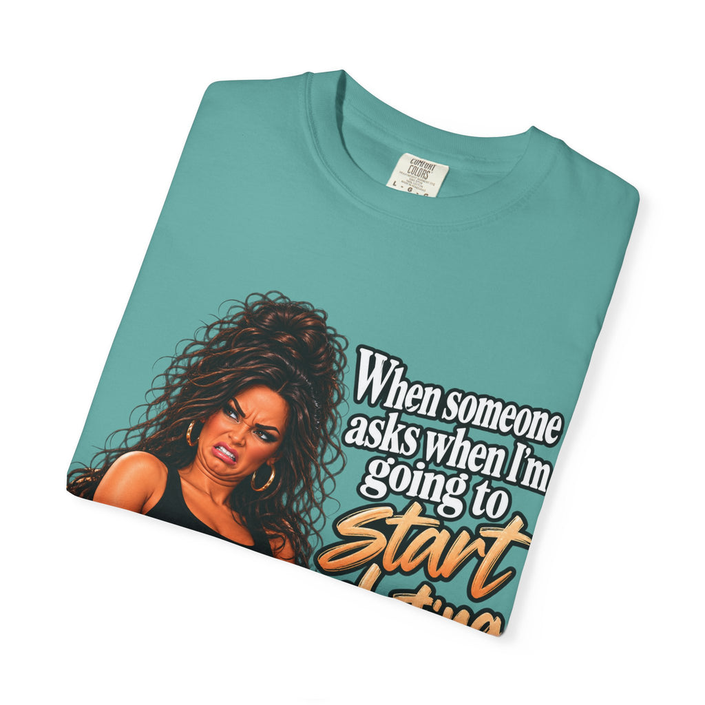 Graphic T-Shirt — "When someone asks when I’m going to start dating again" Retro Diva Tee