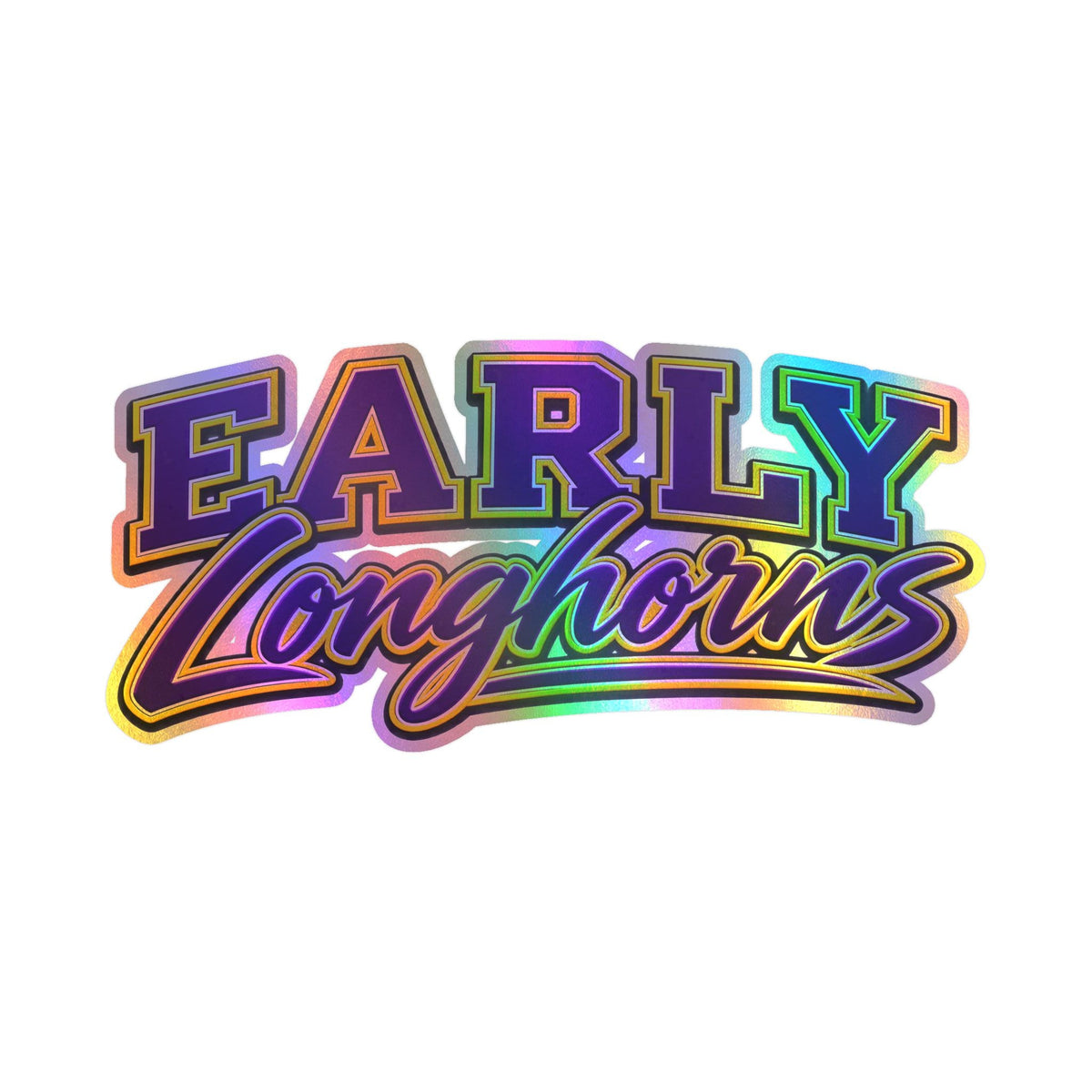 Early Longhorns School Spirit Sticker