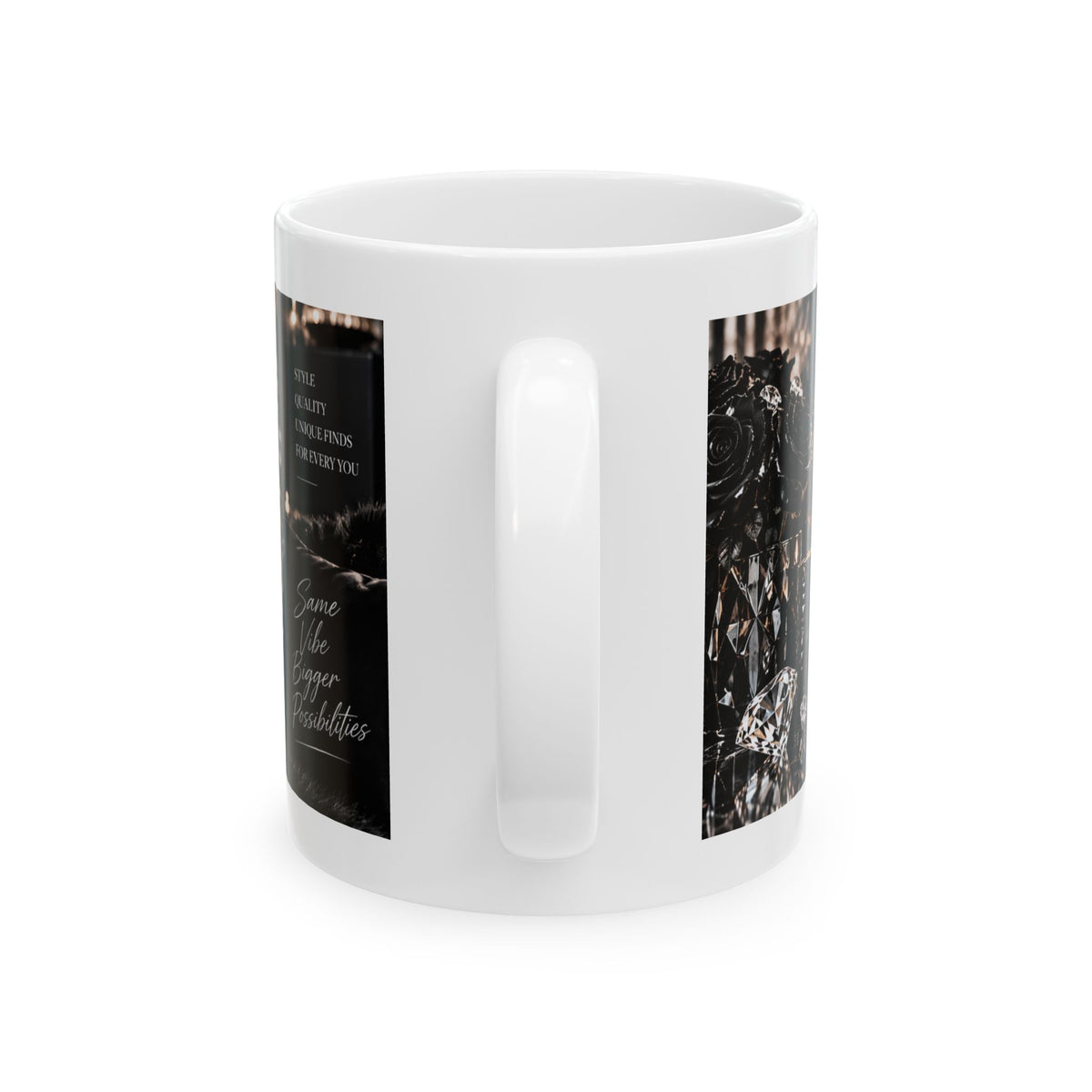 Be Eclectic Be You Ceramic Mug – Inspirational Coffee Cup, “Shop Your Style” Design (11oz, 15oz)