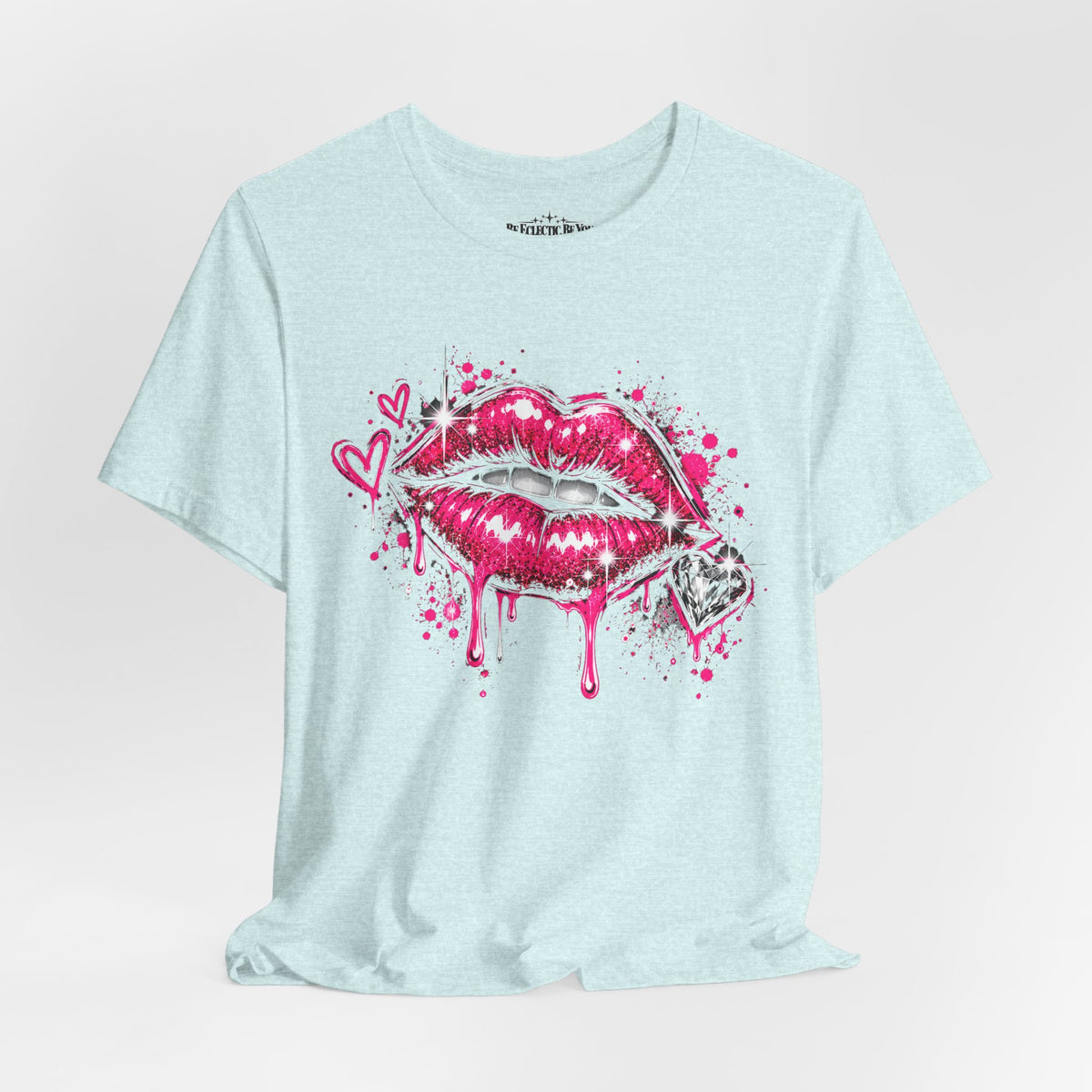 Kiss Lips Graphic Tee Sparkly