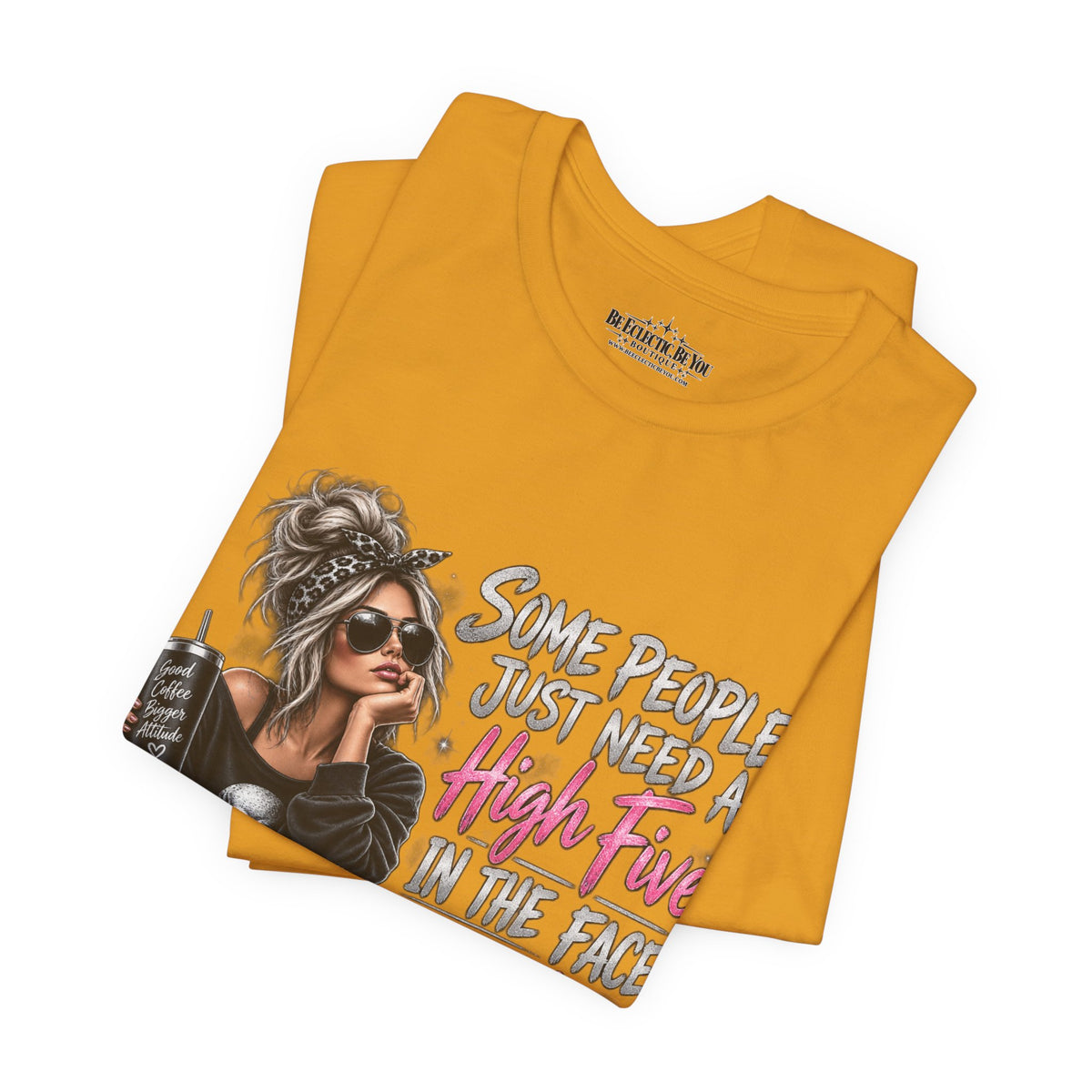 Some People Just Need a High Five in the Face with a Chair Graphic T-Shirt