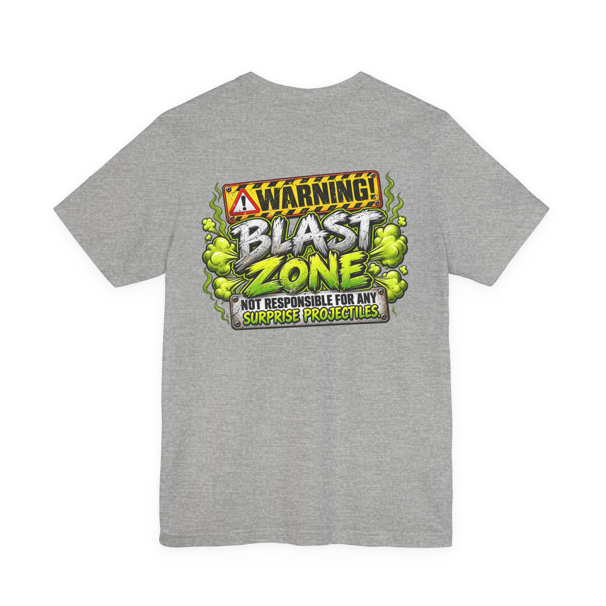 Blast Building Warning Zone Graphic Tee