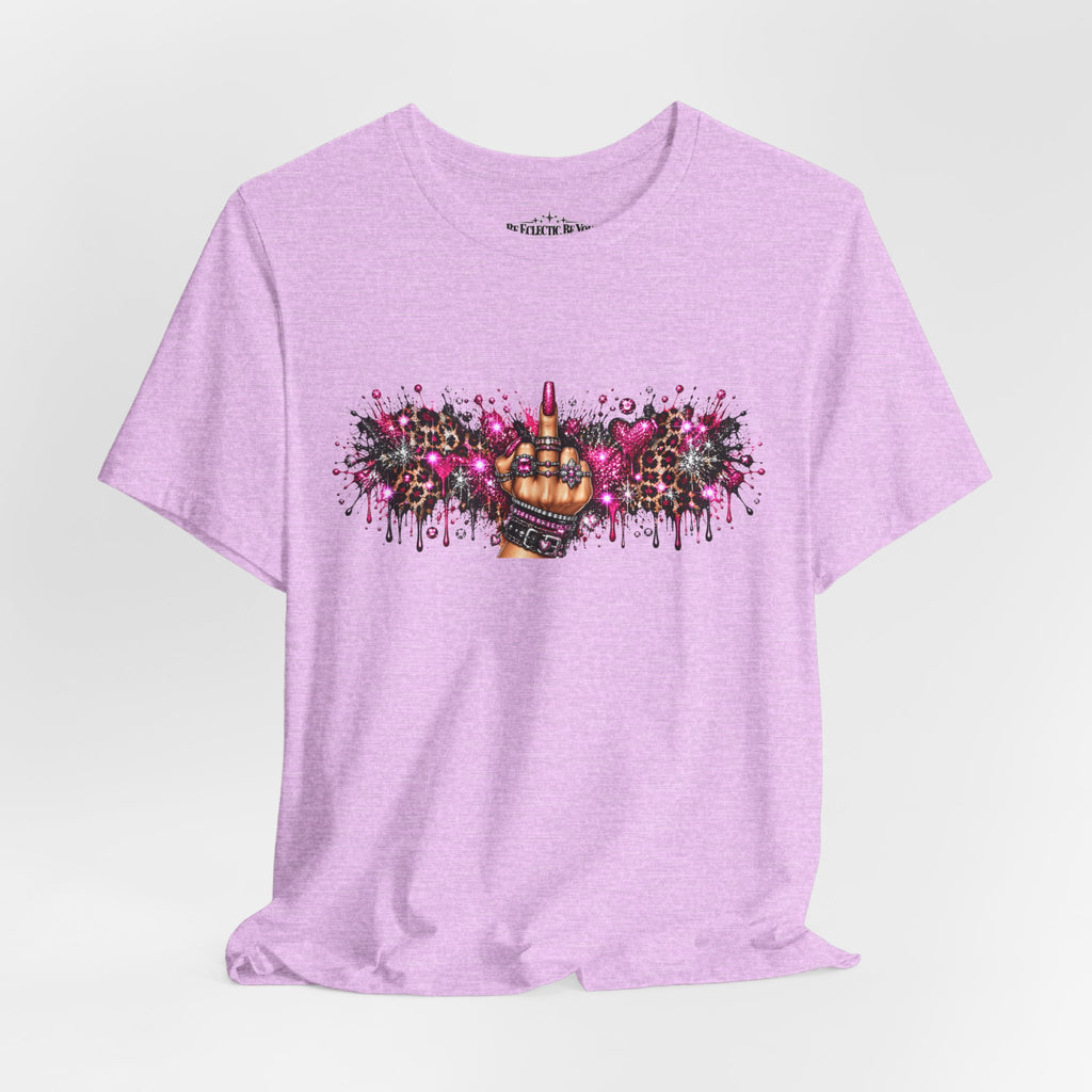 Colorful Rude Finger Graphic Tee
