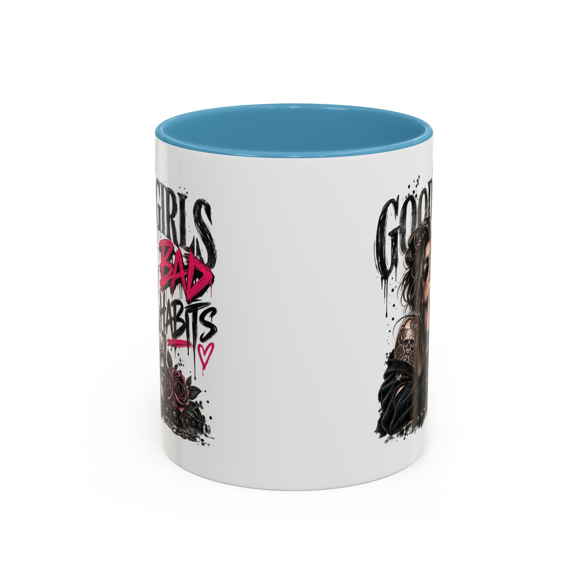 Good Girls Bad Habits Skull & Crown Mug