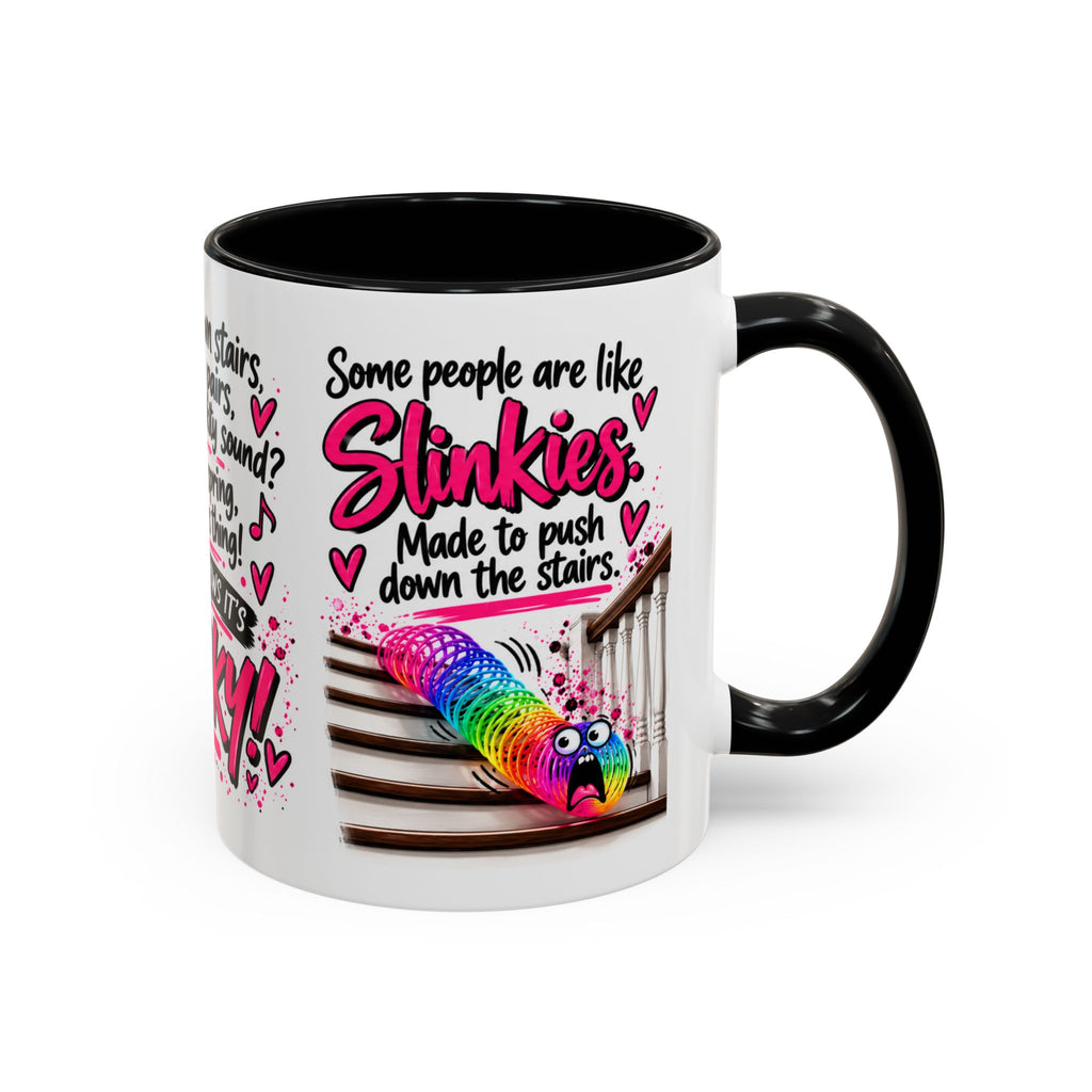 Slinky Coffee Mug — Funny Rainbow Slinky Gift for Friends & Teachers