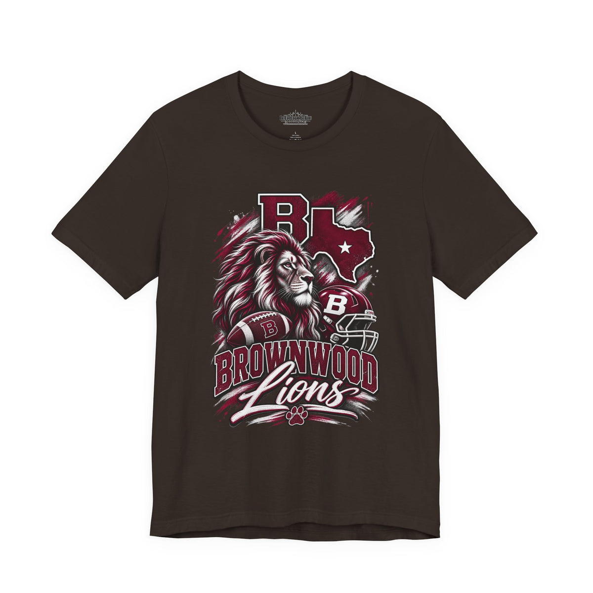 Brownwood Lions Mascot Graphic T-Shirt