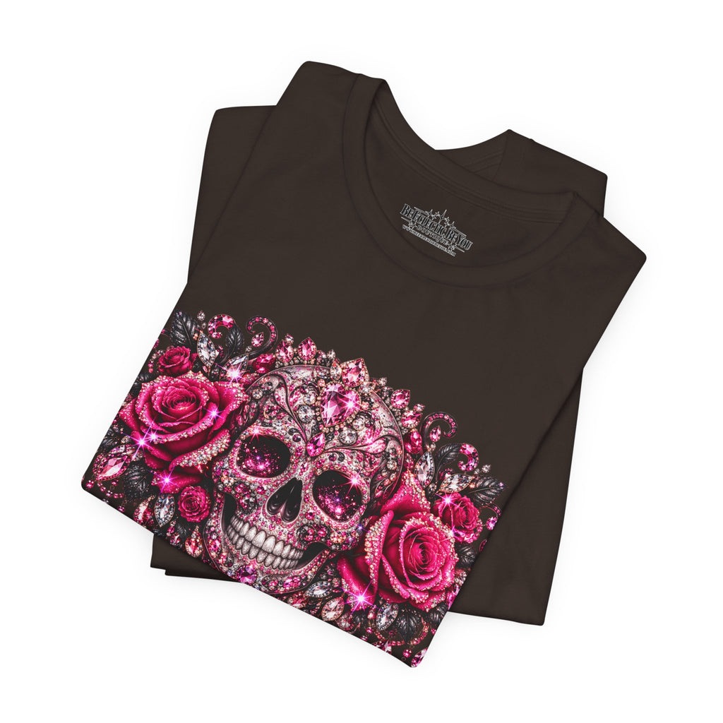 Sugar Skull Roses Gothic T-Shirt