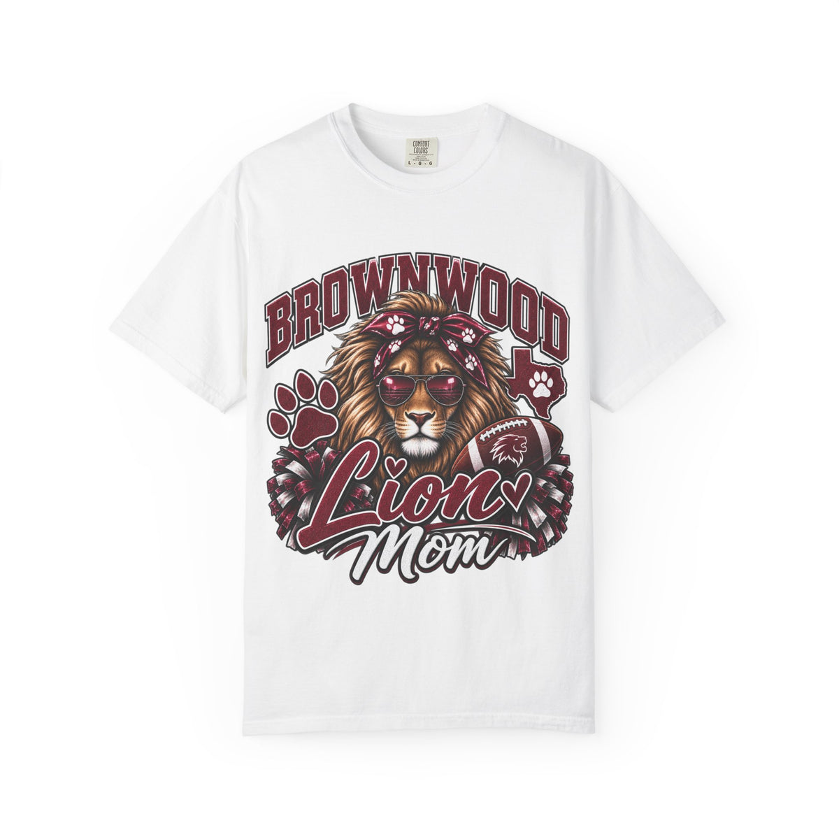 Brownwood Lion Mom T-Shirt — School Spirit Lioness Tee