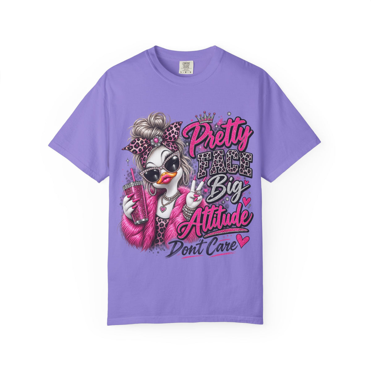 Pretty Big Attitude T‑Shirt — Cute Sassy Graphic Tee