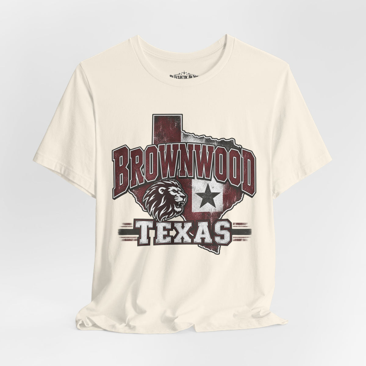Brownwood Texas Lion Star Graphic T-Shirt