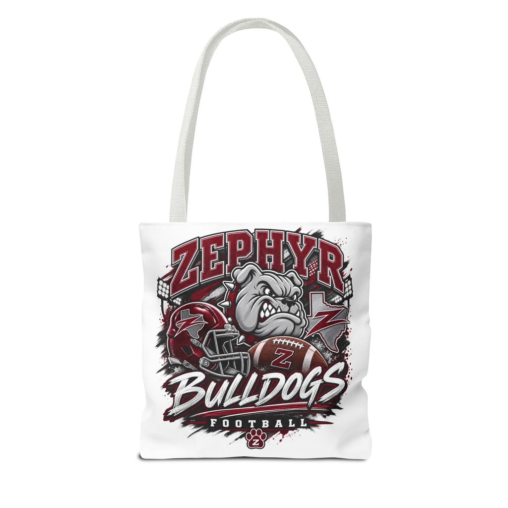 Bulldogs Football Tote Bag — Zephyr Mascot Collegiate Game Day Tote