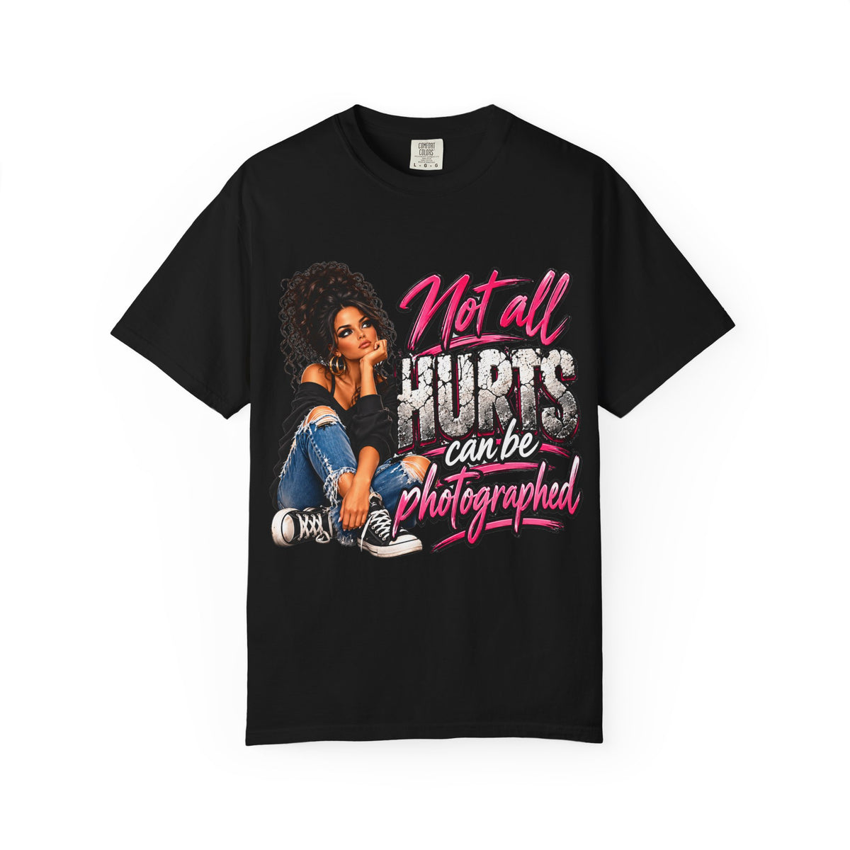 Not All Hurts Can Be Photographed Graphic T-Shirt — Teen Girl Retro Streetwear