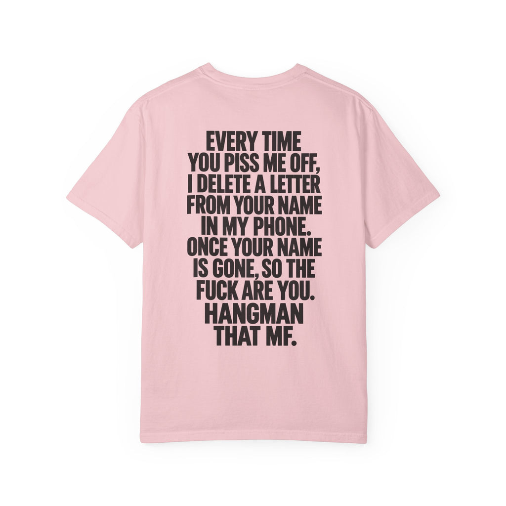Hangman Game Unisex Garment-Dyed T-shirt