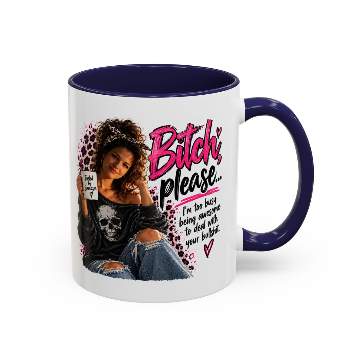 Accent Coffee Mug - "Bitch Please" Funny Sassy Woman Graphic Mug (11/15oz)