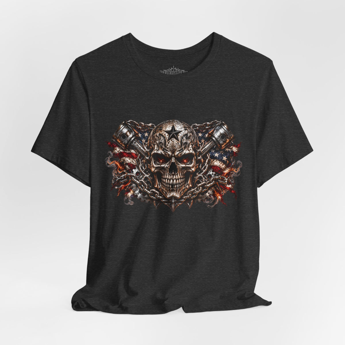 Skull and Chains Gothic Metal T-Shirt