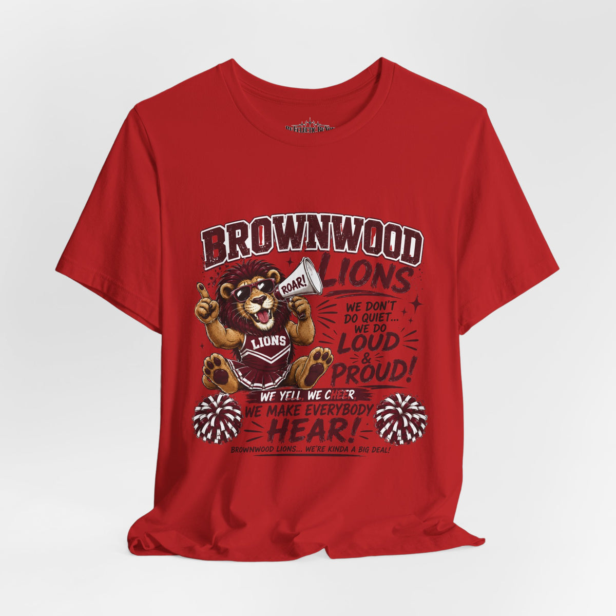 Brownwood Lions Team Spirit Cheer Jersey Tee