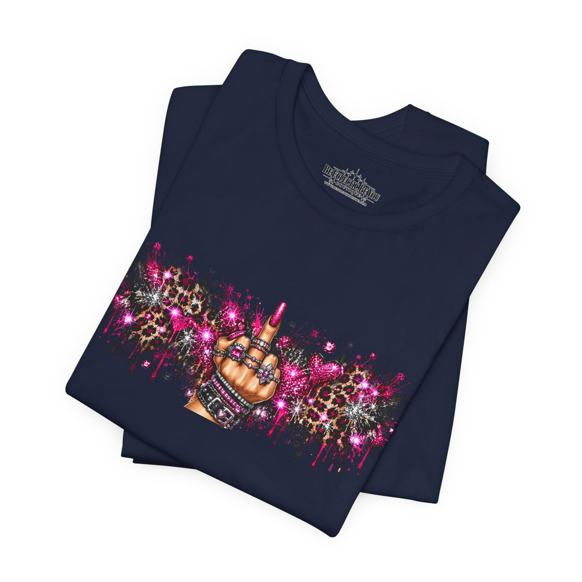 Colorful Rude Finger Graphic Tee