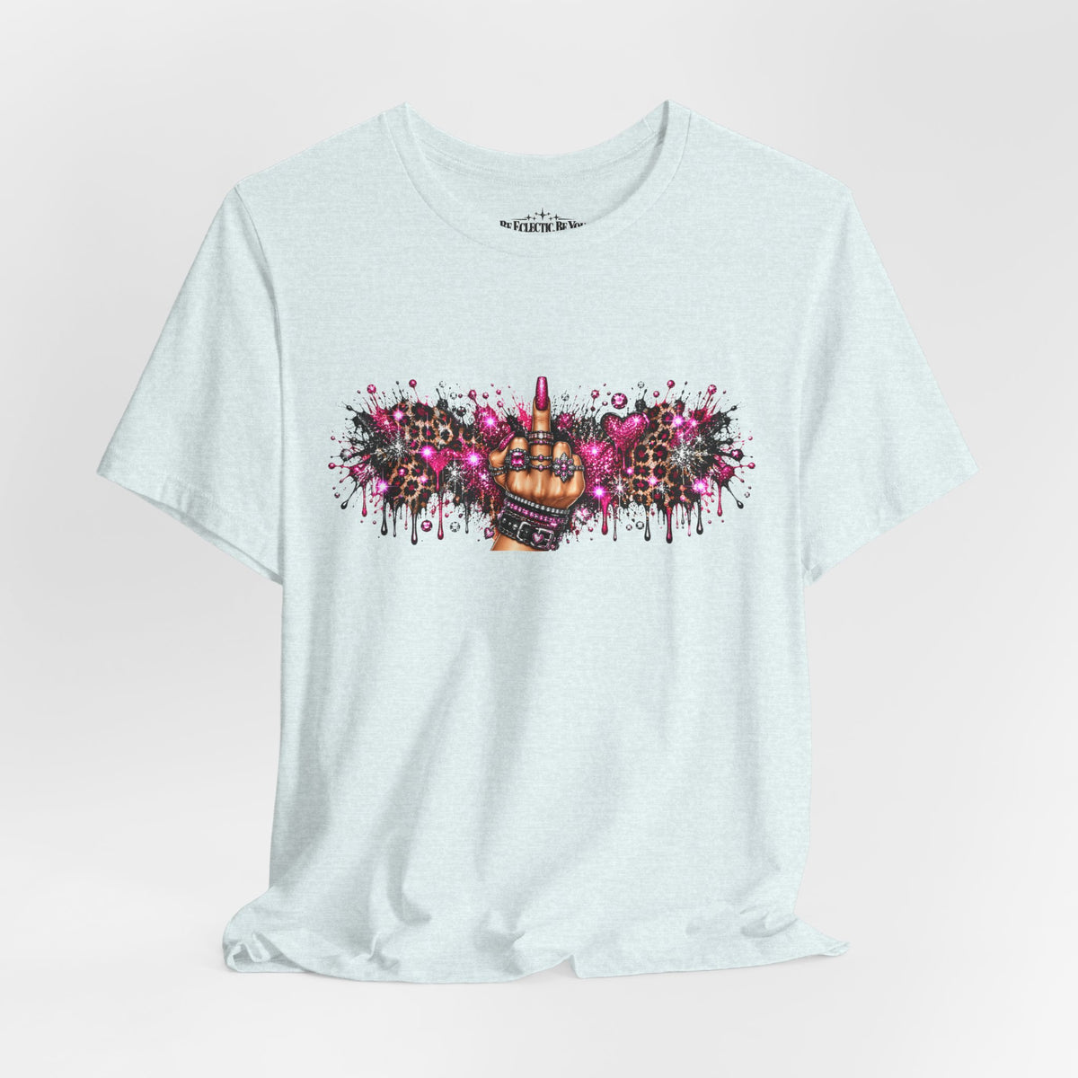 Colorful Rude Finger Graphic Tee