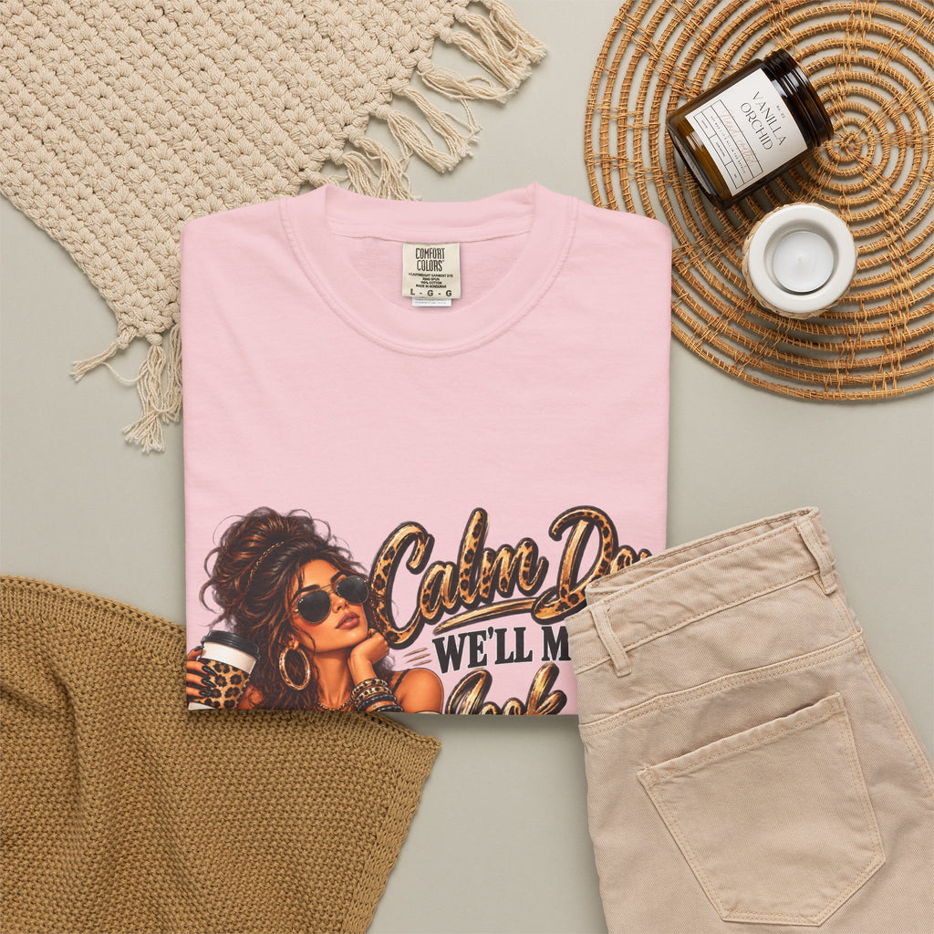 T-Shirt — "Calm Down We'll Make It Look Like An Accident" Vintage Badass Graphic