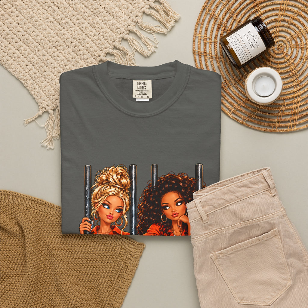 Prison BFFs Graphic T-Shirt — “Me and My Emergency Contact in the Same Emergency”