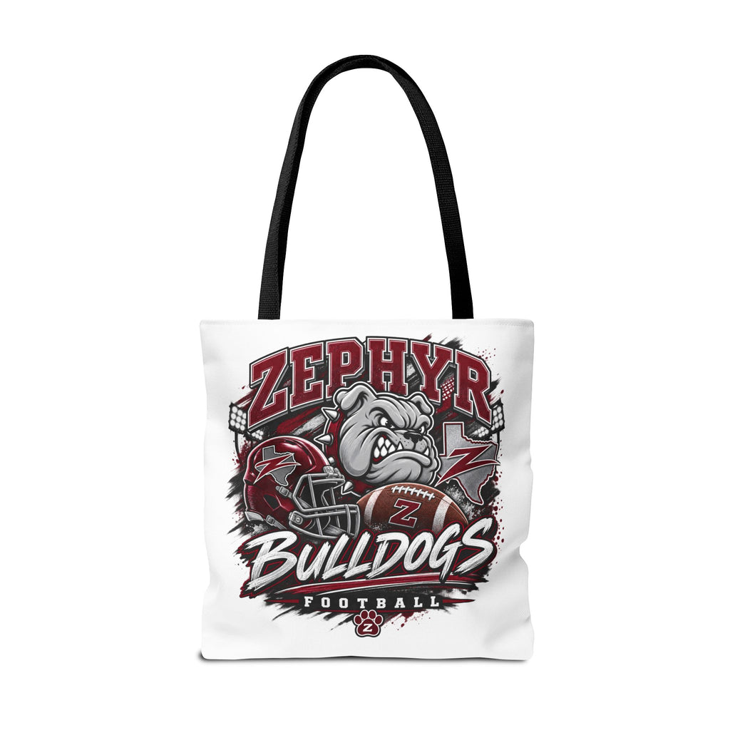 Bulldogs Football Tote Bag — Zephyr Mascot Collegiate Game Day Tote
