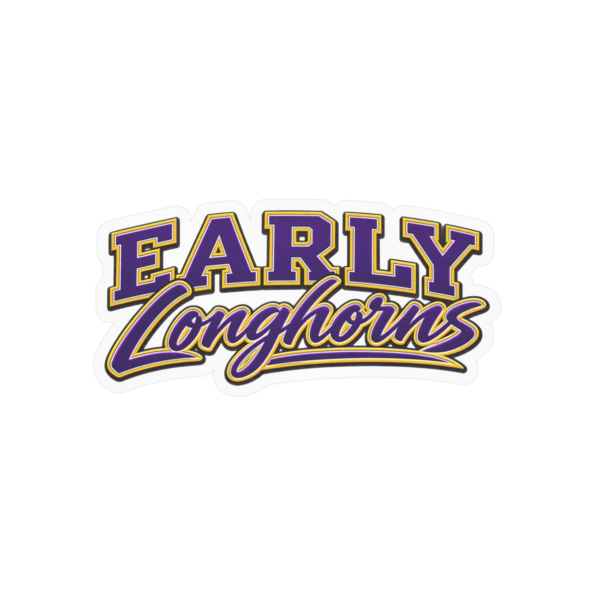 Early Longhorns School Spirit Sticker
