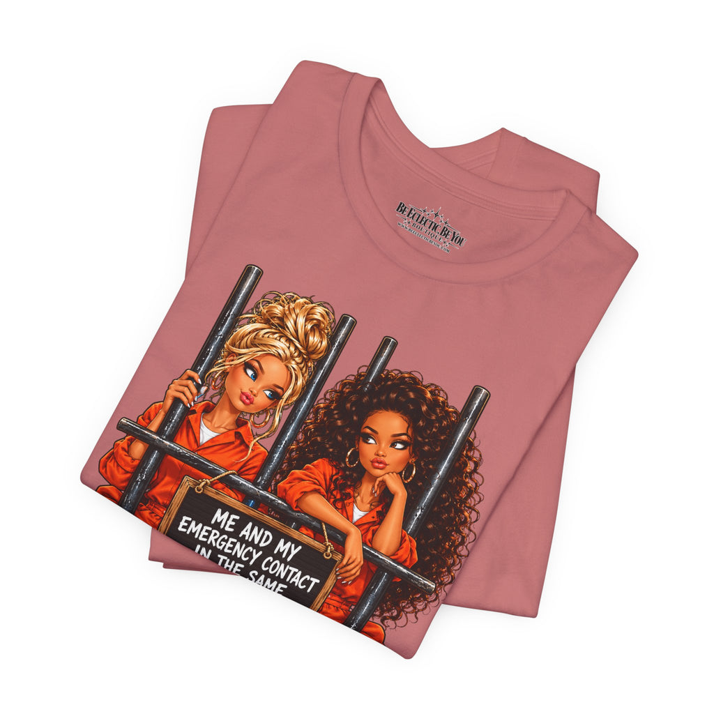 Emergency Contact Friendship Graphic Tee