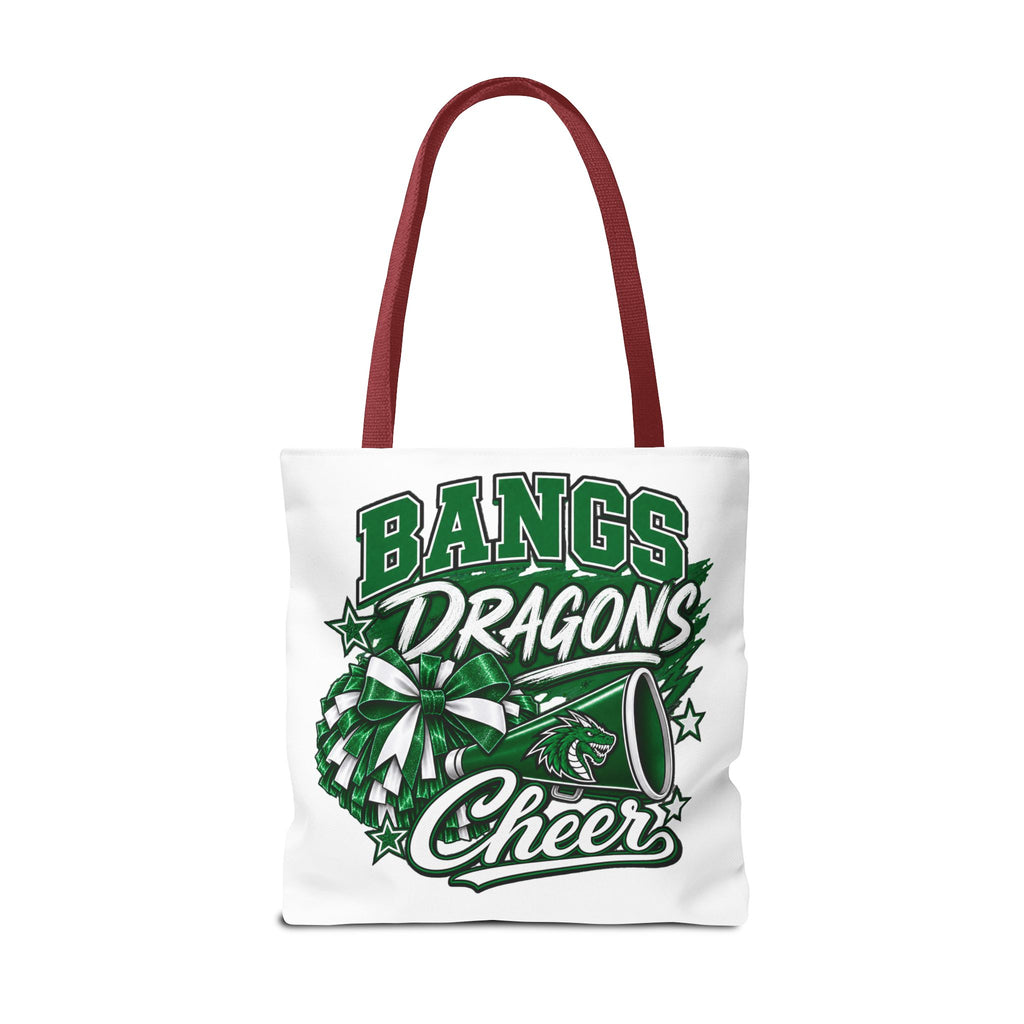 Bangs Dragons Cheer Tote Bag – Pom-Pom & Megaphone School Spirit Tote