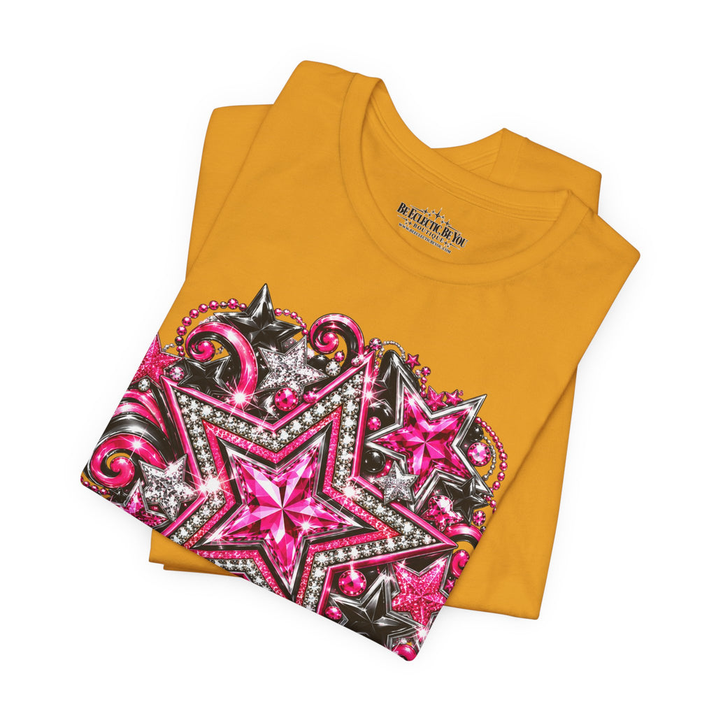 Pink Star Swirl Graphic Tee