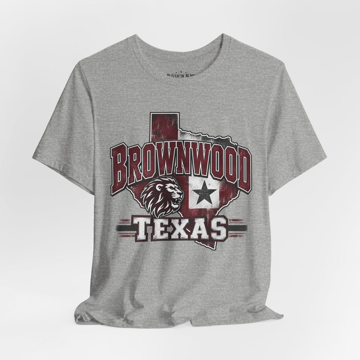 Brownwood Texas Lion Star Graphic T-Shirt