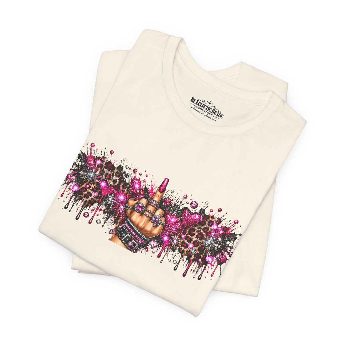 Colorful Rude Finger Graphic Tee
