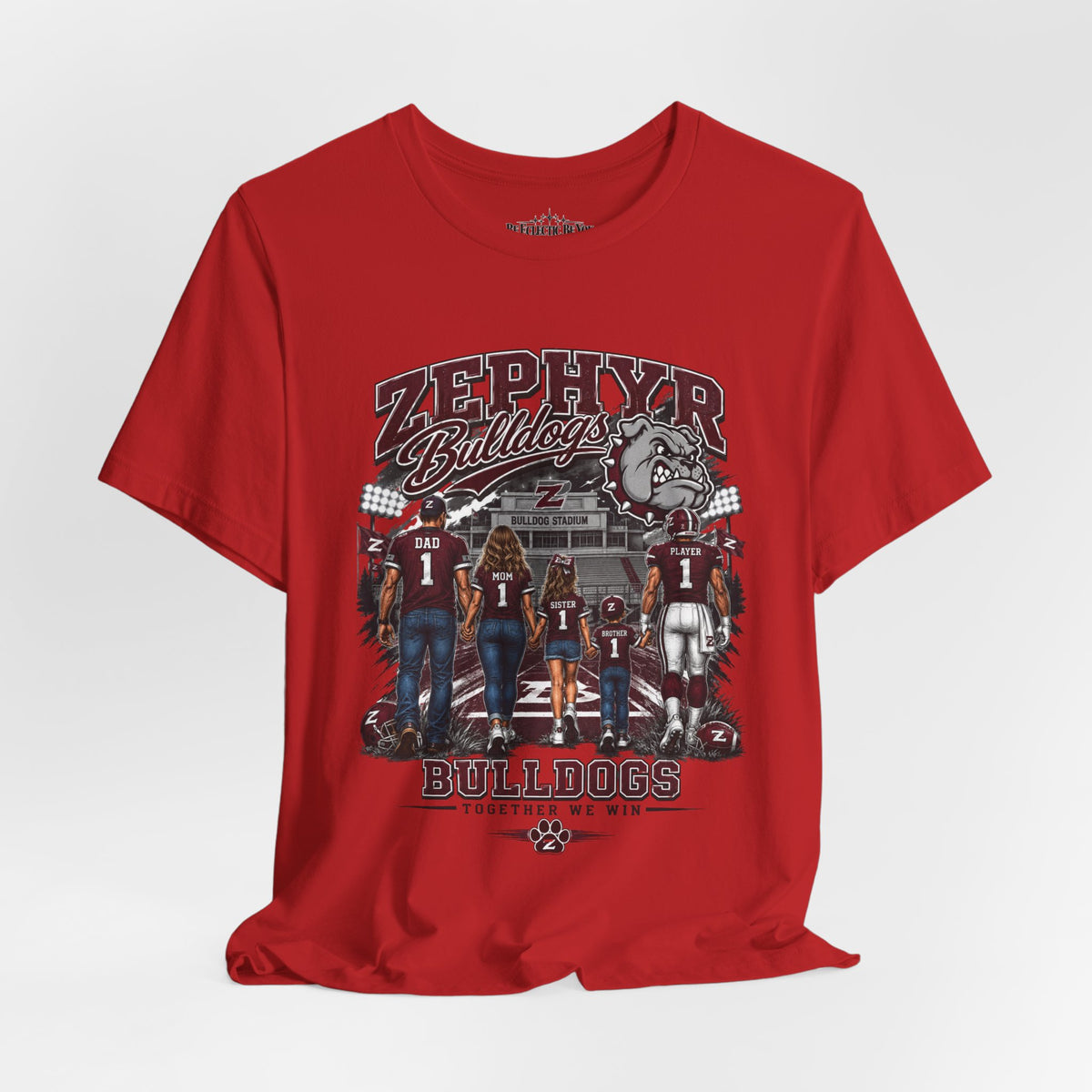 Zephyr Bulldogs Together We Rise Graphic T-Shirt