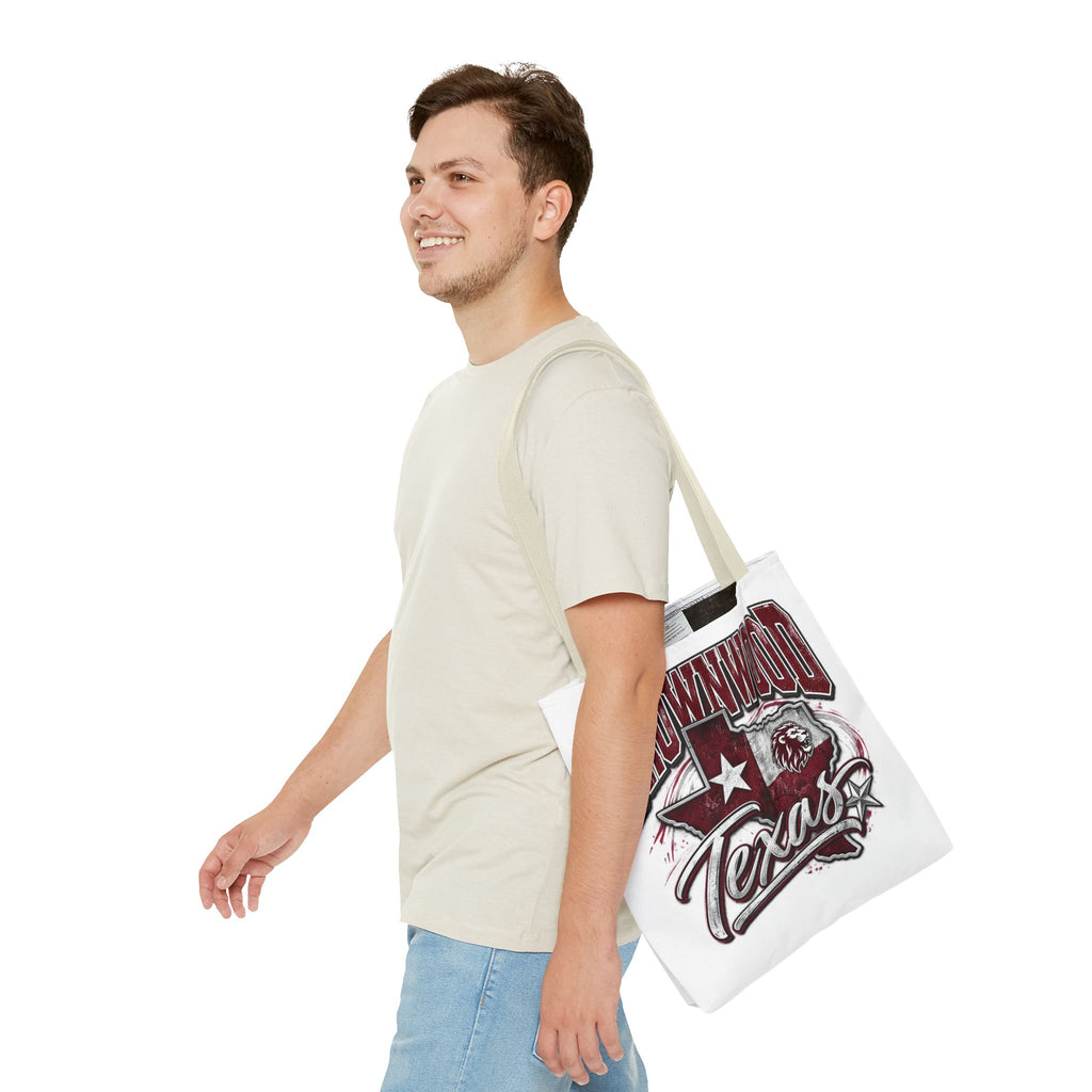 Brownwood Texas Tote Bag – Vintage State Pride AOP Canvas Tote