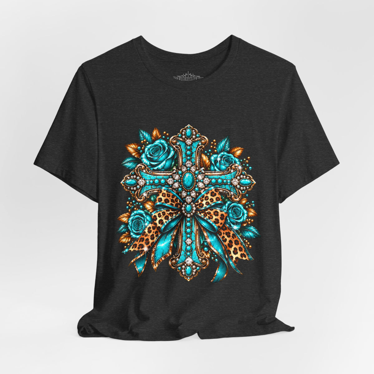 Bohemian Turquoise Floral Paisley T-Shirt