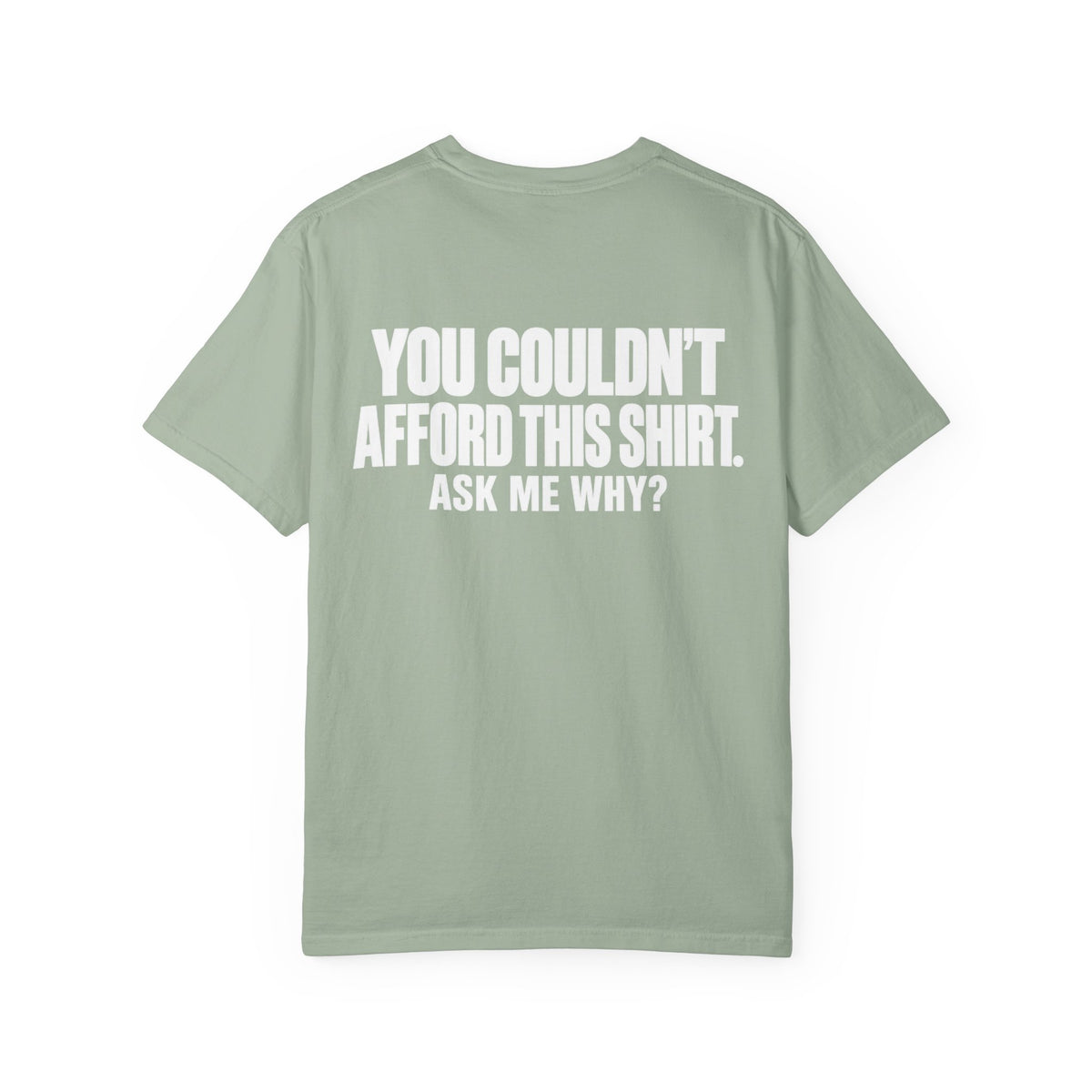 You Couldn't Afford This Shirt T-Shirt — Funny Statement Tee