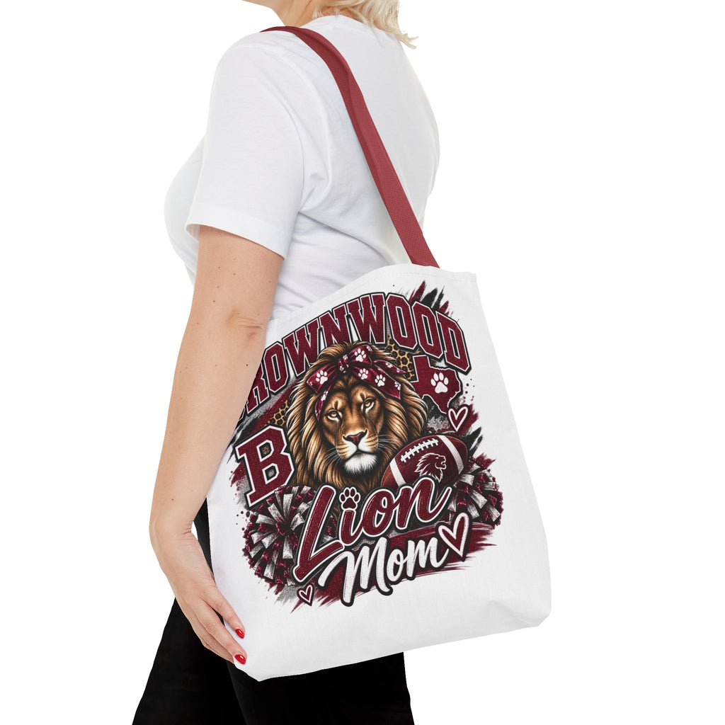 Lion Mom Tote Bag — Brownwood School Spirit Lion Mom Tote