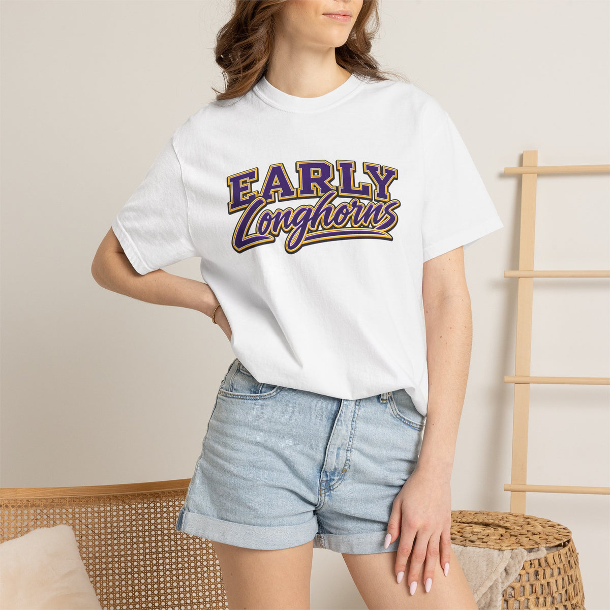 Early Longhorns T-Shirt — Family Football Back Design (EMAIL FOR A DESIGN THAT HAS YOUR NAME AND #)