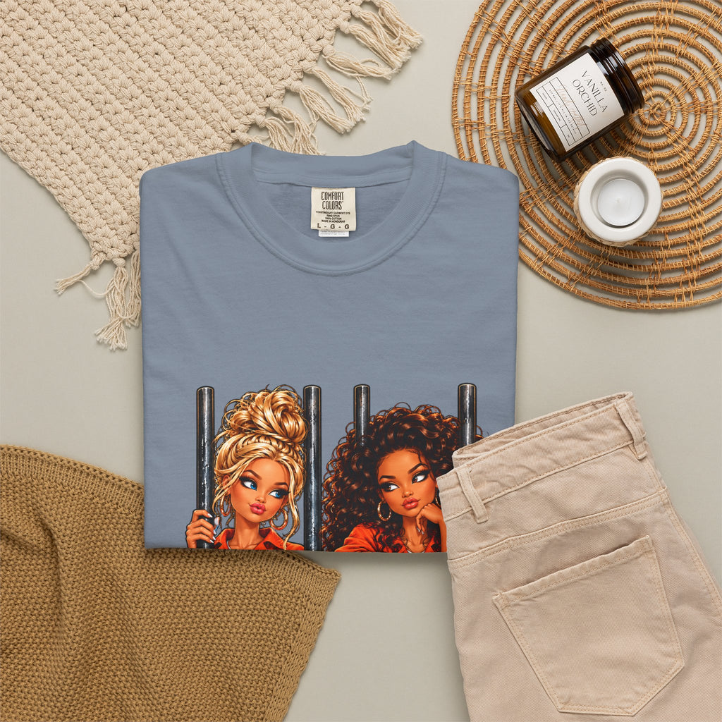 Prison BFFs Graphic T-Shirt — “Me and My Emergency Contact in the Same Emergency”