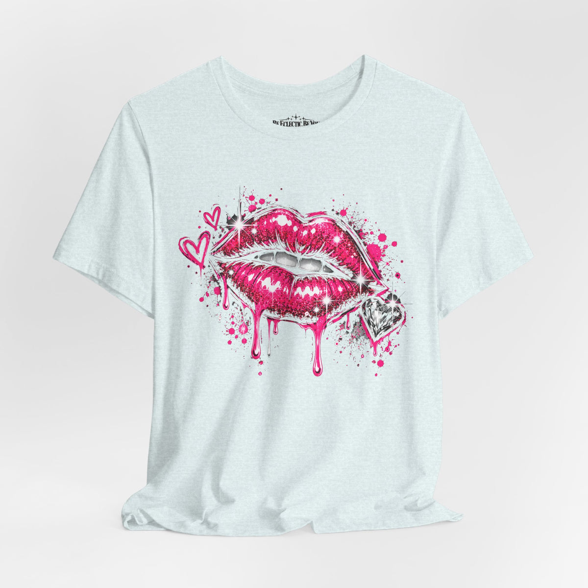 Kiss Lips Graphic Tee Sparkly