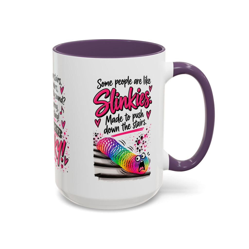 Slinky Coffee Mug — Funny Retro Toy Quote Accent Mug (11/15 oz)