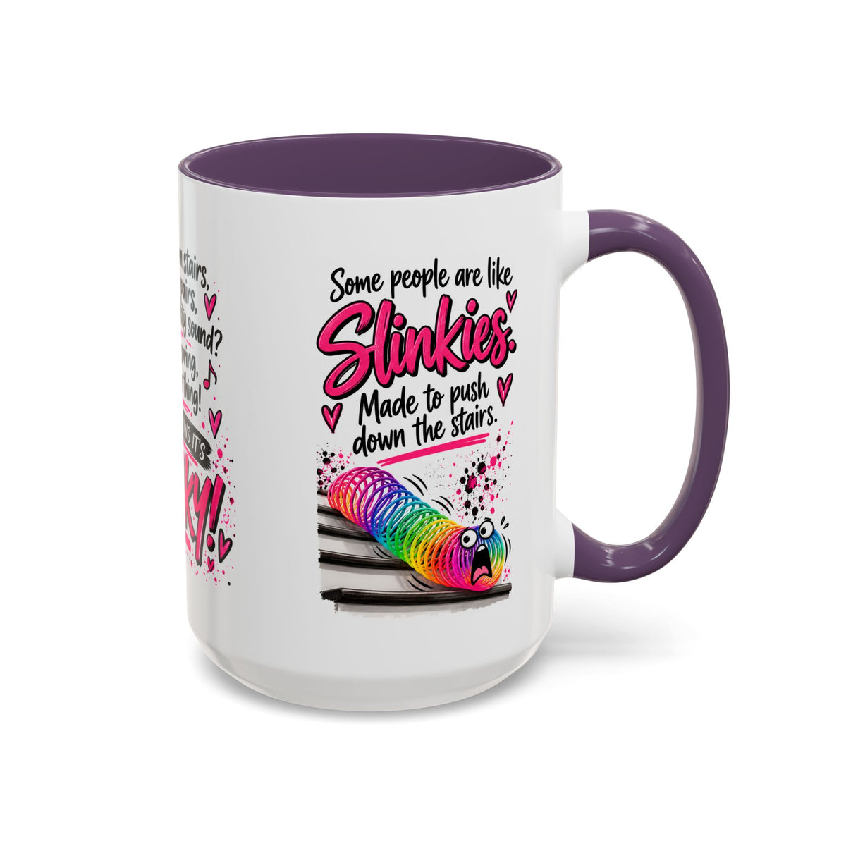 Slinky Coffee Mug — Funny Retro Toy Quote Accent Mug (11/15 oz)