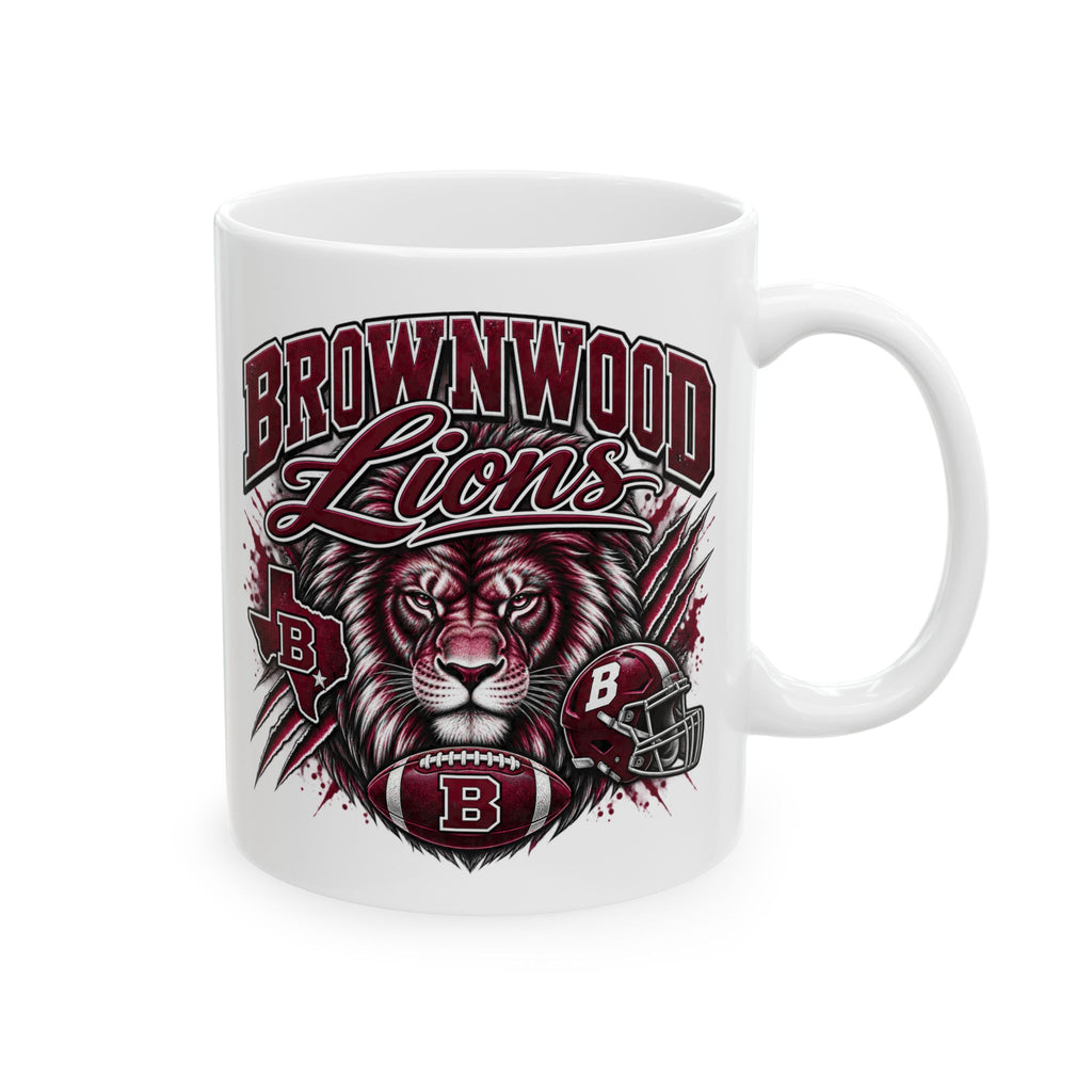Brownwood Football Helmet Ceramic Mug (11oz, 15oz)